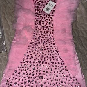 Pink Gem-Embellished Dress